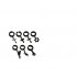 Fashion Rock Style Hypoallergenic Cross Shaped Titanium Steel Ear Clip Accessories 7  steel color ghost hand