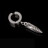 Fashion Rock Style Hypoallergenic Cross Shaped Titanium Steel Ear Clip Accessories Section 4 black six pointed star