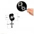 Fashion Rock Style Hypoallergenic Cross Shaped Titanium Steel Ear Clip Accessories Section 4 black six pointed star