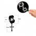 Fashion Rock Style Hypoallergenic Cross Shaped Titanium Steel Ear Clip Accessories Section 4 black six pointed star