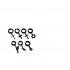 Fashion Rock Style Hypoallergenic Cross Shaped Titanium Steel Ear Clip Accessories Section 4 black six pointed star