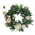 Fashion Round Wreath Lifelike Artificial Garland Flowers Door Hanging Wall Window Decoration