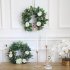 Fashion Round Wreath Lifelike Artificial Garland Flowers Door Hanging Wall Window Decoration