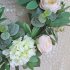 Fashion Round Wreath Lifelike Artificial Garland Flowers Door Hanging Wall Window Decoration