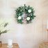 Fashion Round Wreath Lifelike Artificial Garland Flowers Door Hanging Wall Window Decoration
