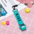 Fashion Silicone Detachable Lanyard Cute Mobile Phone Hanging Rope Random Color Light blue