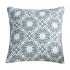 Fashion Simple Blue Throw Pillow Cover for Office Sofa Chair Car Use C embroidery classical flower   blue 45 45cm individual pillowcase