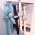 Fashion Simple Bright Colors Sweet Style Elagant Watch with Silica Gel Strap mint green