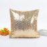 Fashion Solid Color Sequins Throw Pillow Cover for Wedding Supplies Silver 40 40cm