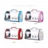 Fashion Space Capsule Pet Handbag Cat Box Transparent Bag Cage for Outdoor red small