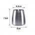Fashion Stainless Steel Ashtray Outdoor Wind Ashtray for Garden Terrace Balcony Silver S