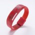 Fashion Top Brand Luxury Unisex Men s Watch Silicone Red LED Sport Watch Touch  red