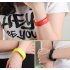 Fashion Top Brand Luxury Unisex Men s Watch Silicone Red LED Sport Watch Touch  mint