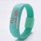 Fashion Top Brand Luxury Unisex Men's Watch Silicone Red LED Sport Watch Touch  mint