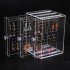 Fashion Transparent Acrylic Jewelry Display Rack Earrings Ear Stud Holder Three layers of transparency