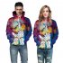Fashion Unisex 3D Printed Casual Loose Hoodies  as shown L