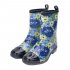 Fashion Water Boots Rain Boots Anti slip Wear resistant Waterproof For Women and Lady Grey 37