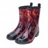Fashion Water Boots Rain Boots Anti slip Wear resistant Waterproof For Women and Lady Grey 40