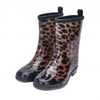 Fashion Water Boots Rain Boots Anti slip Wear resistant Waterproof For Women and Lady Color 093 40
