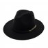 Fashion Wide Brim Women Autumn Female Top Hat Jazz Cap Winter Fedora Hats Solid Color Fedoras Cap For Ladies Dropshipping