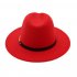 Fashion Wide Brim Women Autumn Female Top Hat Jazz Cap Winter Fedora Hats Solid Color Fedoras Cap For Ladies Dropshipping