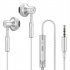 Fashion Wire controlled Earphone 3 5mm Round Hole Headset Subwoofer Music Gaming Headphone With Microphone A601 black