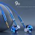 Fashion Wire controlled Earphone 3 5mm Round Hole Headset Subwoofer Music Gaming Headphone With Microphone A601 silver