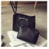 Fashion Women Hobo PU Leather Shoulder Bag Messenger Satchel Lady Metal Ring Handbag and Purse
