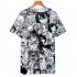 Fashion Women Men Cartoon Funny 3D Print Vivid Casual T Shirt  R style XXL