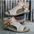 Fashion Women Sandals Large Size High Strength Denim Shoes for Summer brown2J7P