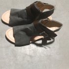 Fashion Women Sandals Large Size High Strength Denim Shoes for Summer brown2J7P