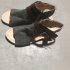 Fashion Women Sandals Large Size High Strength Denim Shoes for Summer brown2J7P