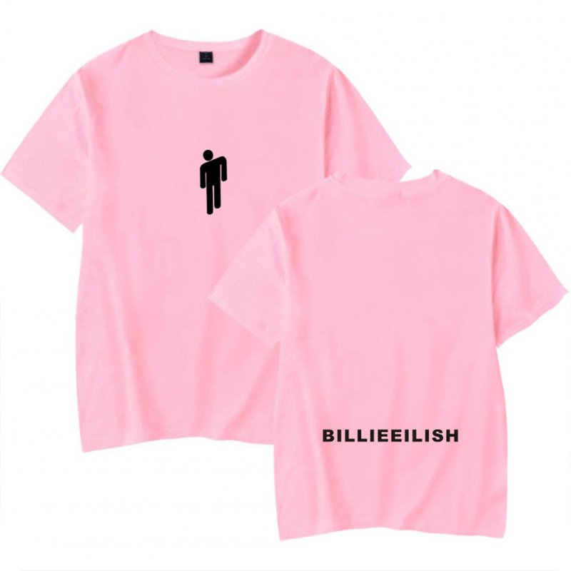 Fashion Young All-matching Soft Cotton T-shirts Pink C_L