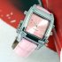 Fashion and function go hand in hand  with the Minuet Designer MP3 Watch with Leather Band 