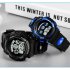 Fashionable Children Electronic Watch Students Waterproof Luminous Wristwatch Sports Watch Gift Black blue