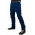Fashionable Men Solid Color Trousers Business Straight leg Pants Casual Cotton Pants Navy Blue XL