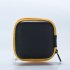 Fashionable Portable Earphone Bag USB Cable Charger Container Key Jewelry Bag Gift for Birthday Christmas Halloween  yellow