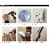 Fashionable Roman Numeral Wall Clock DIY Wall Ornament Home Office Hotel Decoration Gift  black