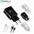 Fast Charger 1 2 m USB Type C Cable Travel Adapter EU US Note8 S9 S8 C5 C7 C9 Pro Devices black
