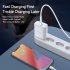 Fast Charger Type c Interface Charger With Charging Data Cable Set For PD 20w white