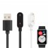 Fast Charging Cable Magnetic Wristband Charger Compatible For Huawei Band 6 Pro Watch Fit 4x Honor Es White