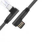 Fast Charging Data Cable 2M USB Type C Micro 90 Degree Cable for Type C Mobile Phone black