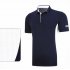 Fast Dry Breathable Golf Clothes Male Short Sleeve T shirt Polo Shirt Navy M