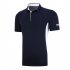 Fast Dry Breathable Golf Clothes Male Short Sleeve T shirt Polo Shirt Navy M