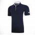 Fast Dry Breathable Golf Clothes Male Short Sleeve T shirt Polo Shirt Navy M