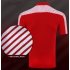 Fast Dry Golf Clothes Summer Male Short Sleeve Short T shirt Polo Shirt red L