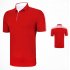 Fast Dry Golf Clothes Summer Male Short Sleeve Short T shirt Polo Shirt red M