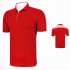 Fast Dry Golf Clothes Summer Male Short Sleeve Short T shirt Polo Shirt red L