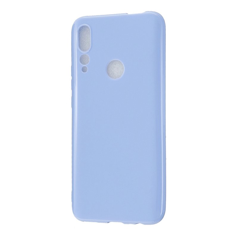 For HUAWEI Y9/Y9 Prime 2019 Cellphone Shell Glossy TPU Case Soft Mobile Phone Cover Full Body Protection taro purple