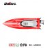 Fast RC Boat Remote Control Boat Remote Controlled Boat With Built in Rechargeable Battery USB Charger Controller white